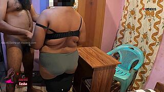 Indian Student Bangs Horny MILF Teacher on Classroom Desk