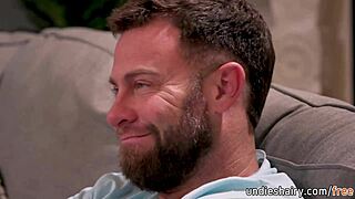 Sexy busty teen seduces nudist neighbor for huge cock suck