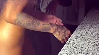 ebony lesbian renity love enjoys strap on play with majesty nasty