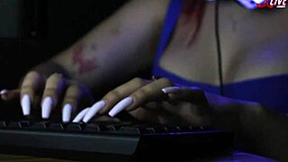 our dear community manager alice enjoys asmr section with keyboard sounds