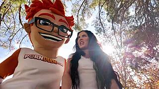 Whoa! Big Dick Meets Theodora Day's Huge Tits on PorndudeCasting!