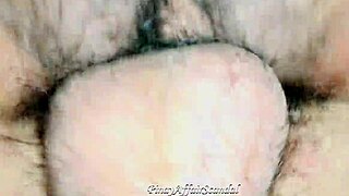 I fuck my 18 yo stepsister's pussy, giving her a creampie, feeling the contrast