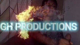 Sloppy handjob leaves everything cum covered