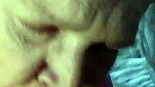 Hot milf eagerly sucks on a massive thick cock