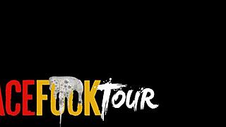 Blonde babe Lisi Kitty slurps cock for rough face fucking. Sticky facial covers her after hardcore pounding.