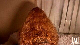 Hey, Watch This Redhead Slut Rub Her Huge Ass and Wet Pussy