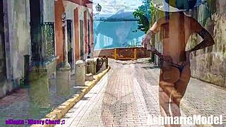 Slut Majick Goes Topless In Public Cemetery—Slow Motion Shock!