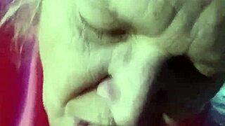 Hot milf eagerly sucks on a massive thick cock