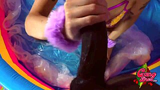 I gave Rebecca a rough throat whooping.