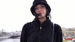 Crazy Skinny Goth Girl Brisen Loves Rough Fuck at Casting