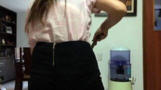 Man, I swear this hot Latina maid bangin’ for cash is unreal!