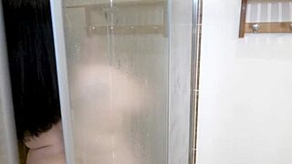 devote anastasia takes rough anal in wet bathroom scene