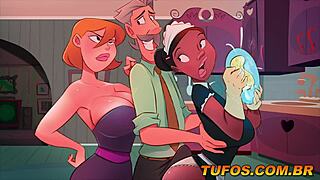 Forbidden Fling with Maid, Boss Grabs Her Tight in Anime