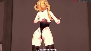 Hey Leonardo da Vinci, suck and fuck in Azur Lane fantasy! Full on Sheer.