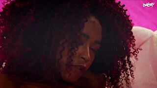 brunette feels intense pleasure masturbating to orgasm