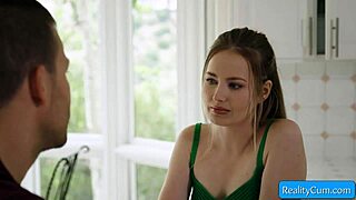 Hey, sexy blonde teen step-sis, wanna ride your step-brother’s huge dick? Scarlett Sage, Codey Steele