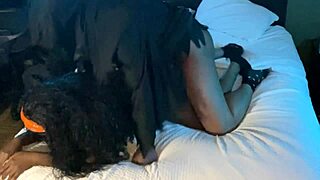 Hey, cheerleader gets plowed doggystyle with big black cock