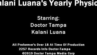 dr tampa performs kalani luana's yearly physical in florida