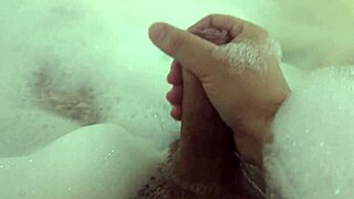 I enjoy a relaxing bubble bath while masturbating.