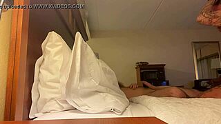 Deep throat my big cock in a hotel room, cheating wife sucking monster dick.