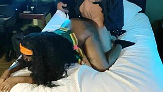 Hey, cheerleader gets plowed doggystyle with big black cock