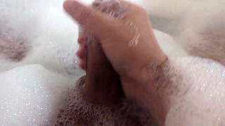 I enjoy a relaxing bubble bath while masturbating.