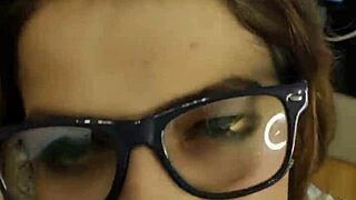 fucked the teacher slut, cum on her glasses – roleplay gone wild