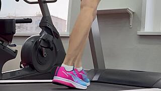 Another Day at the Gym with My Wet Pussy Aching for Action