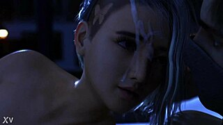 Petite teen sucks big cock until messy facial explosion