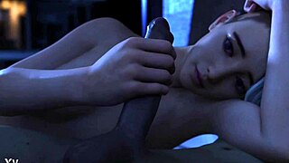 Petite teen sucks big cock until messy facial explosion