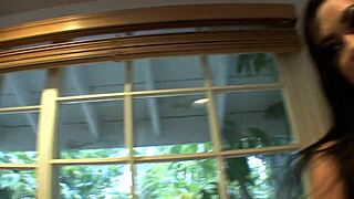 young brunette pleasing milf's pussy