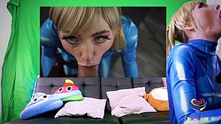 Man, this slutty cosplay girl takes my huge cock like a champ!