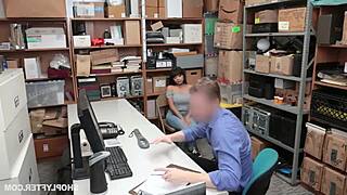 Caught Stealing! Ebony Babe’s Big Ass Busted by Police