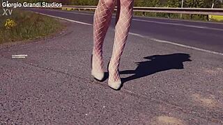 Kitty Li takes 6on1 BBC in wet shower rough dap