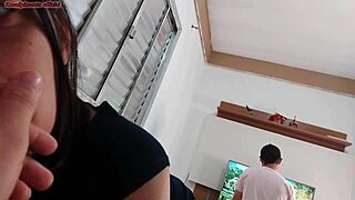 Dona De Casa Seduces Technician with Curvy Body While Husband’s Away!