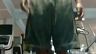 Teacher or roommate knows fitness tricks to surprise