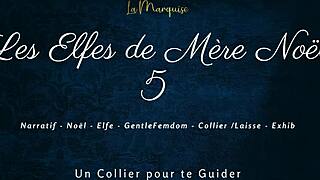 French Elves Engage In Dirty Talk Femdom With Leash