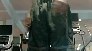 Teacher or roommate knows fitness tricks to surprise