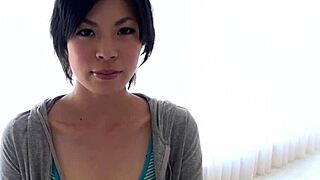 Japanese Saki Aoyama sucks hard cock with passion