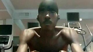 Teacher or roommate knows fitness tricks to surprise