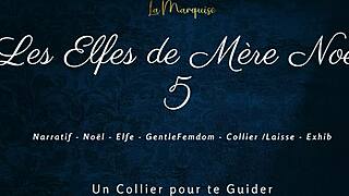 French Elves Engage In Dirty Talk Femdom With Leash