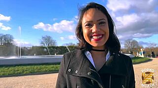 Hey! Check this petite Latina milf Christina in wild first video