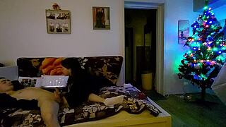 Midnight quickie with girlfriend moaning in socks for tight creampie action