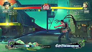 Novinha ninja fucks karate student perfectly in street game