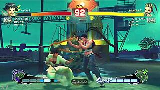 Novinha ninja fucks karate student perfectly in street game