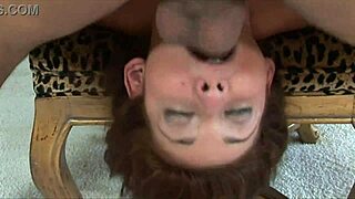 i’m bent over fucking this hot brunette cougar with shaved pussy