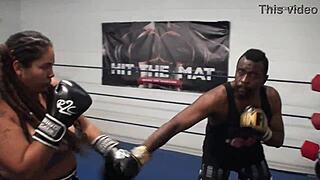 male vs female mixed boxing, spar with fiesty feminista now!