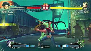 Novinha ninja fucks karate student perfectly in street game