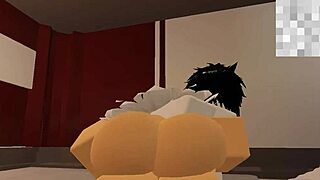 Getting slammed by a random dude in Roblox action