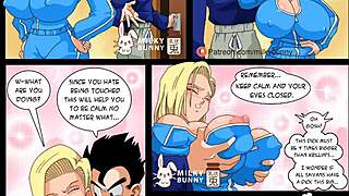 damn! gohan dominates with monster cock in wild porn comic action!